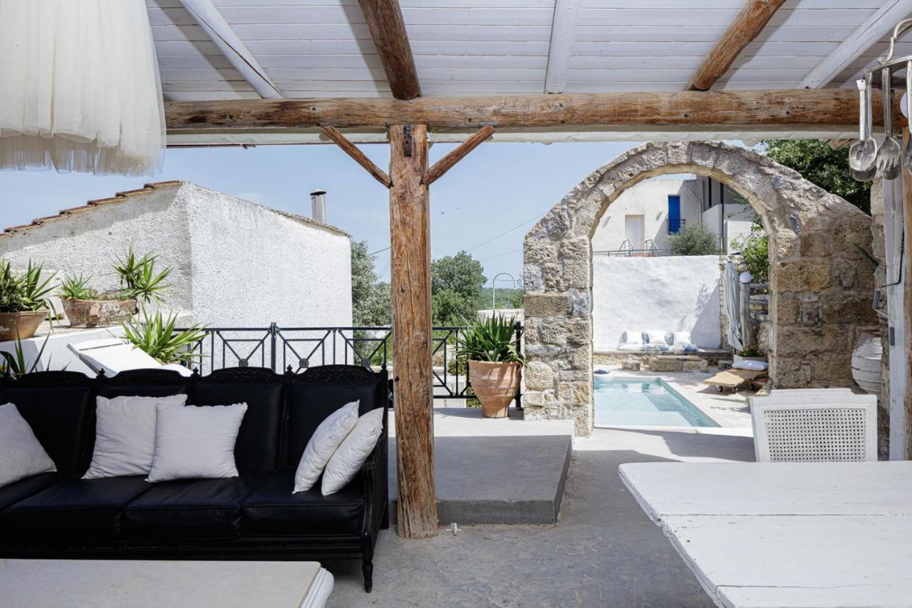 Antonia'S Stonebuilt Mansion With A Private Pool Villa Arménoi Exterior foto